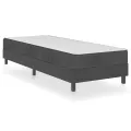 cadre de lit Gris Tissu 90x200 cm
