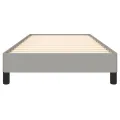 Cadre de lit Gris clair 90x190 cm Tissu