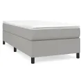 cadre de lit Gris clair 90x200 cm Tissu