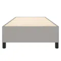 cadre de lit Gris clair 90x200 cm Tissu