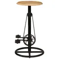 Chaises de bar lot de 2 bois de manguier solide