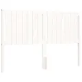 Cadre de lit avec tête de lit blanc 160x200 cm bois massif