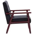Fauteuil Noir Similicuir