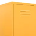 Armoire à casiers Jaune moutarde 35x46x180 cm Acier