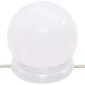 Ensemble de coiffeuse avec LED Blanc Bois d'ingénierie