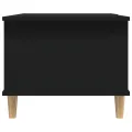 Table basse noir 90x50x40 cm bois d'ingénierie