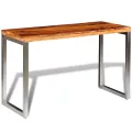 Table de salle à manger et pieds en acier Bois