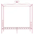 Cadre de lit à baldaquin Rose Métal 90 x 200 cm