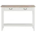 Table console Blanc 110x35x80 cm Bois