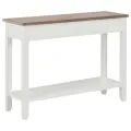 Table console Blanc 110x35x80 cm Bois