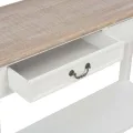 Table console Blanc 110x35x80 cm Bois