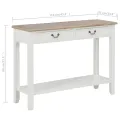 Table console Blanc 110x35x80 cm Bois