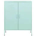 Armoire de rangement Vert menthe 80x35x101,5 cm Acier