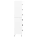 Armoire à casiers Blanc 38x40x180 cm Acier