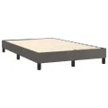 cadre de lit avec matelas Gris 120x200 cm Similicuir