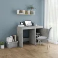 Bureau Gris béton 100x50x76 cm Bois d'ingénierie