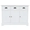 Buffet avec 3 portes MDF et Bois de pin 105x35x77,5 cm