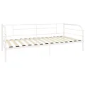 Cadre de lit de repos Blanc Métal 90 x 200 cm