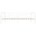 Cadre de lit de repos Blanc Métal 90 x 200 cm