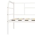 Cadre de lit de repos Blanc Métal 90 x 200 cm