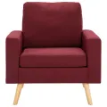 Fauteuil Rouge bordeaux Tissu