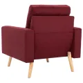Fauteuil Rouge bordeaux Tissu