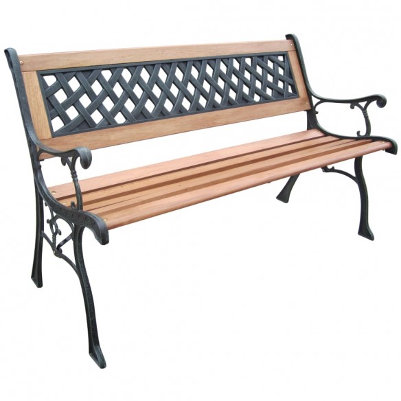 HI Banc de jardin 126 cm Bois