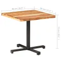 Table de bistro Carrée 80x80x75 cm Bois d'acacia massif