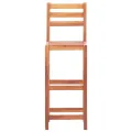 Chaises de bar lot de 4 bois d'acacia solide