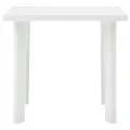 Table de jardin Blanc 80x75x72 cm Plastique