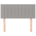 Tête de lit Gris clair 100x5x78/88 cm Tissu