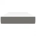Matelas de lit à ressorts ensachés Gris foncé 90x200x20cm Tissu
