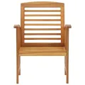 Chaises de jardin 2 pcs Bois d'acacia massif