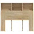 Armoire de tête de lit Chêne sonoma 120x19x103,5 cm