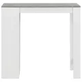 Table de bar avec étagère Blanc 110x50x103 cm