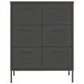 Armoire à tiroirs Anthracite 80x35x101,5 cm Acier