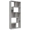 Bibliothèque Sonoma gris 67x24x161 cm Bois d'ingénierie