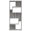 Bibliothèque Sonoma gris 67x24x161 cm Bois d'ingénierie