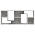 Bibliothèque Sonoma gris 67x24x161 cm Bois d'ingénierie