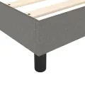 cadre de lit avec matelas Gris foncé 180x200cm Tissu