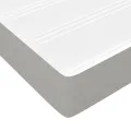 cadre de lit avec matelas Gris clair 180x200cm Tissu