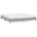 Cadre de lit Gris clair 180x200 cm Tissu