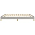 Cadre de lit Gris clair 180x200 cm Tissu