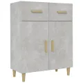 Buffet Gris béton 69,5x34x89 cm Bois d'ingénierie