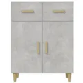 Buffet Gris béton 69,5x34x89 cm Bois d'ingénierie