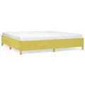 Cadre de lit Vert 200x200 cm Tissu