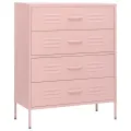 Commode Rose 80x35x101,5 cm Acier