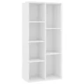 Bibliothèque Blanc 50x25x106 cm Bois d'ingénierie