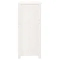 Buffet Blanc 70x35x80 cm Bois massif de pin