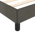 Cadre de lit Gris foncé 120x200 cm Velours
